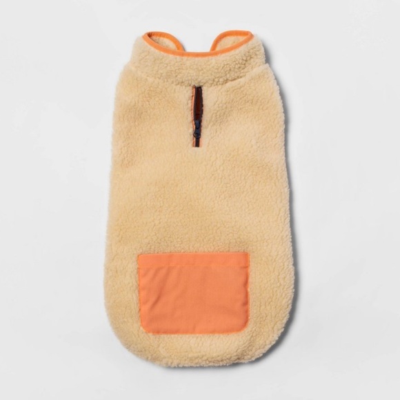 NWT Sherpa Dog and Cat Vest, Island Beige, Bouts & Barkley - Picture 2 of 8